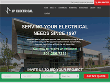 Tablet Screenshot of jpelectric.com